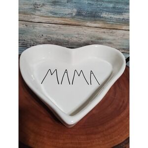 Rae Dunn Mama Heart Dish Artisan Collection Farmhouse Decorative Tray Candy Dish